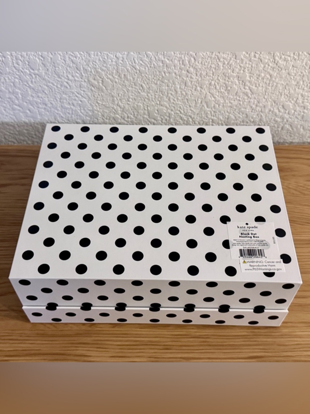 kate spade Black Dot Nesting Box - Picture 3 of 4